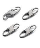 Zpsolution Double Small Carabiner Clips - Zipper Clip Theft Deterrent - Holding The Zipper Closed - Zipper Pull Replacement 4 Black - Buy Online on SooperMarket.com