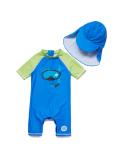 BONVERANO Baby Boys Swimsuit | Toddler Bathing Suit with UPF 50+ Sun Protection | Zipper One Piece Swimwear | 2-3 Years | Diving-goggles - Buy Online on SooperMarket.com