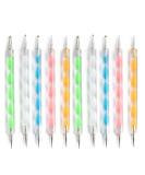 10Pcs Professional Nail Art Dotting Pens Set for Manicure - DIY Nail Art Tools - Buy Online on SooperMarket.com