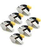 Hipat Whistle, 6 Pack Stainless Steel Sports Whistles with Lanyard, Loud Crisp Sound Whistles Bulk Great for Coaches, Referees, and Officials A:silver - Buy Online on SooperMarket.com