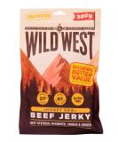 Wild West Beef Jerky 300g Honey BBQ Beef Beef Jerky high protein dried meat Protein Snack Honey BBQ 300 g (1 pack) - Buy Online on SooperMarket.com