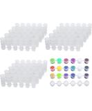 150 Strips 900 Pots Empty Paint Strips Paint Cup Pots Mini Strips Clear Plastic Storage Containers with Lids Art Painting Craft Supplies for Classrooms Schools Paintings Art Festivals (3 ml) - Buy Online on SooperMarket.com