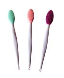 3 PCS Lip Scrub Brush, Double-Sided Silicone Exfoliating Lip Brush, Exfoliating Brush for Men Women Lip Brush Mini Exfoliating Lip Brush lip lightening for dark lips - Buy Online on SooperMarket.com