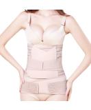 3-in-1 Postpartum Support Belt for Women | Abdominal Belt for After Birth & C-Section Recovery - Beige, Size L - Buy Online on SooperMarket.com