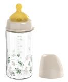 Nip Cherry Green wide-necked glass 240 ml sustainable cherry-shaped sucker natural latex anti-colic from birth also for breastfeeding color brown brown 240 ml glass - Buy Online on SooperMarket.com