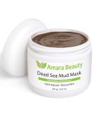 Buy Amara Beauty Dead Sea Mud Mask - Pure Detoxifying Mud for Face & Body - 8 oz | Nourish & Restore Healthy Skin - Buy Online on SooperMarket.com