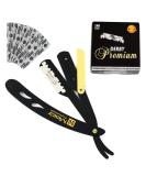 B&G Professional Straight Edge Shaving Razor with Premium Derby Blades | Easy Replacement Mechanism | 100% Stainless Steel | Macs-049BGP1 - Buy Online on SooperMarket.com