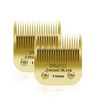 BESTBOMG replacement knife for dog care compatible with Heiniger/Moser Max45/Andis/Easter A5 chipper for dogs size 3-3/4fC cut length 1/2 inch (13 mm) 2 pieces gold-colored 3-3/4fC-G-2 - Buy Online on SooperMarket.com
