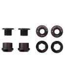 Wolf Tooth Components Black Chainring Bolts & Nuts Set for 1X Drivetrains - Pack of 4 - Buy Online on SooperMarket.com