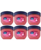 Vaseline Lip Therapy Rosy Lips Mini Pure Petroleum Jelly Advanced Moisture Light Rose Fragrance Sheer Pink Tint on Lips Mini Vaseline Petroleum Jelly Soft Vaseline Lips (Pack of 6 - 0.25 Oz Ea) - Buy Online on SooperMarket.com
