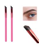 2 Pcs Multi-Function Angled Eyebrow Brushes for Perfect Brow Contouring - Professional and Precise Tools - Buy Online on SooperMarket.com