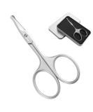 Jarvistar Premium Rounded Bent Nasal Scissors - Stainless Steel Facial & Nail Scissors for Men - 9.5 cm Ear & Hair Scissors - Bartscher Quality - Buy Online on SooperMarket.com