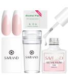 Saviland French Nail Stamp Kit Clear Nail Stamper with White Gel Nail Polish & Nail Scraper French Nail Tip Tools Silicone Jelly French Tip Stamp French Manicure Kit for Nail Art Nail Stamping Kit 01-White - Buy Online on SooperMarket.com