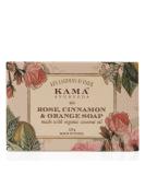 Kama Ayurveda Rose Orange & Cinnamon Soap - Organic Coconut Jojoba & Castor Oils 125g - International Shipping - Buy Online on SooperMarket.com