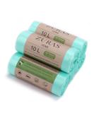 Zuras 10L Organic Waste Bags - 150 Compostable Biodegradable Tear-Resistant & Waterproof | DIN EN 13432 Certified - Buy Online on SooperMarket.com