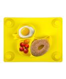 Baby Plates - SILIVO Upgraded Silicone Non-Slip Baby Placemat with Suction Cups for Infants Toddlers and Kids (Lemon yellow) Yellow Duck - Buy Online on SooperMarket.com