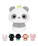 Mewaii 14'' Soft Gray Panda Mushroom Pillow Stuffed Animal Plush - Cuddly Panda Toy for Kids | 14 Inch Gray and White Plushie - Buy Online on SooperMarket.com