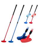 THIODOON Golf putters for Men and Women 2 Pack Two-Way Kids Putter Mini Golf Putter for Right or Left Handed Golfers Adjustable Length Golf Putter Suitable for Children, Teenagers and Adults Red+Blue Putters & 6 Golf Tees - Buy Online on SooperMarket.com