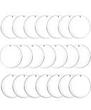 Senbota 100 Pcs Acrylic Keychain Blanks 2Inch Circle Acrylic Blanks with Hole Clear Acrylic Discs Circles Bulk for Keychains Ornament Painting and Vinyl Crafts Projects 100 2Inch(clear) - Buy Online on SooperMarket.com