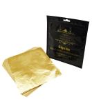 Gigules 100 Sheets Imitation Gold Leaf 5.5 x 5.5 inches Gold Foil Paper for Arts Painting Gilding Crafting Decoration - Buy Online on SooperMarket.com