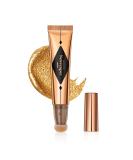 Gold Liquid Highlighter Beauty Wand with Cushion Applicator - 15g | Long Lasting Shimmer Finish Makeup Stick - Face Illuminator Luminizer - Buy Online on SooperMarket.com