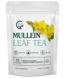 Mullein Leaf Tea Bags - Lung Cleanse & Respiratory Support | Caffeine-Free Herbal Tea | 30 Bags - Buy Online on SooperMarket.com