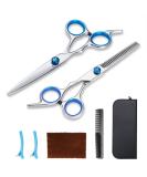Kyraton Professional Barber Hair Scissors Shears Set with Cutting Scissors  Thinning Scissors  Comb  Clips  lubricating oil  Cleaning Cloth  Case  Premium Hairdressing Shears For Salon and Home. 4.Haircut Set - Buy Online on SooperMarket.com