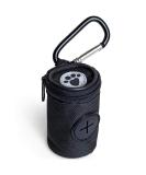 iGadgitz Home U7168 Fabric Dog Waste Bag Dispenser Dog Poo Bag Holder with Carabiner Clip - Black - Buy Online on SooperMarket.com