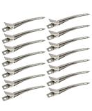 24 Packs Duck Bill Clips, Bantoye 3.5 Inches Rustproof Metal Alligator Curl Clips with Holes for Hair Styling, Hair Coloring, Silver 3.5 Inch (Pack of 24) Silver - Buy Online on SooperMarket.com