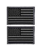 2 Pieces Tactical USA Flag Patch -Black & Gray- American Flag US United States of America Military Uniform Emblem Patches (2 Packs) - Buy Online on SooperMarket.com