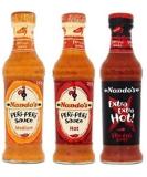 Nando's Piri Piri Sauce Trio - Medium Hot Xtra Hot - 125g Each | Authentic Portuguese Peri-Peri Flavors | Spice Up Your Culinary Adventures - Buy Online on SooperMarket.com