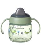 Tommee Tippee Superstar Sippee Weaning Sippy Cup for Babies with INTELLIVALVE Leak and Shake-Proof Technology and BACSHIELD Antibacterial Technology 4m+ 190ml Pack of 1 Green Green 1 Count (Pack of 1) - Buy Online on SooperMarket.com