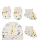 Artibetter Newborn Baby Hats Mittens Socks Set | Unisex Infant Cotton Caps Scratch Mittens | Baby Boys Girls Accessories - Buy Online on SooperMarket.com