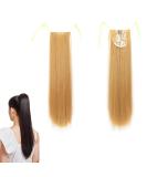 PrinFantasy Blonde Curly Clip In Ponytail Hair Extension 22 inch - Light Brown Fake Ponytail Extension - Buy Online on SooperMarket.com