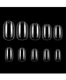 Makartt Short Oval Nails 500pcs Press on Nails Soak Off Nail Tips Full Cover Clear False Nails Acrylic Nails Fake Nails 10 Sizes for Nail Salons and DIY Nail Art Clear Short Oval Nails - Buy Online on SooperMarket.com