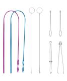 Arcemain 8 Pcs Drawstring Threader Kit - Sewing Loop Tools for Fabric Belts & Strips - Buy Online on SooperMarket.com