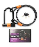 Heavy Duty Bike U Lock with Cable - Anti Theft Bicycle Lock Holder - Buy Online on SooperMarket.com