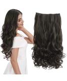 REECHO 20 Curly Wave Clips in Synthetic Hair Extensions 20 Inch - Black Brown - 1-Pack (5 Clips, 4.5 Oz - Buy Online on SooperMarket.com