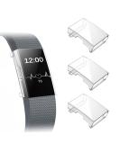 [3 Pack] Fintie Case Compatible with Fitbit Charge 2, Full-Around Screen Protector TPU Case Cover Bumper Shell Compatible with Fitbit Charge 2, Clear x 3 Clear+Clear+Clear - Buy Online on SooperMarket.com