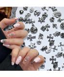 Chrome Hearts Cross Nail Charm Metal Punk Rivet Nail Art Decoration (2 Pack) - Buy Online on SooperMarket.com