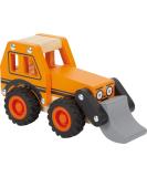 small foot excavator made of FSC 100%-certified wood toy vehicle with front loader for children from 18 months 12447 - Buy Online on SooperMarket.com