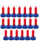 APlayfulBee Soft Silicone Goat Nipple 25Pcs - Blue | Farm Supplies for Sheep, Goat, Calf, Dog | Milk Bottle Topper for Efficient Feeding - Buy Online on SooperMarket.com