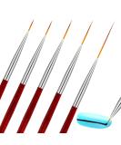 5 Pack Nail Art Eyeliner Brush Set for Precision Lines and Detailing - Buy Online on SooperMarket.com