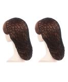 Buy 2 Pack Black Muck-Crochet Hair Network Caps - Soft Rayon Hose Hair Cover & Sleeping Cap for Women | Stylish Hair Jewelry - Buy Online on SooperMarket.com