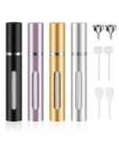 Saiveina 5ml Mini Perfume Atomizer Bottles - Refillable Travel Spray (4 Pack) | Ideal for Cologne & Fragrance - Buy Online on SooperMarket.com