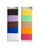 Soul Project Hair Ties - 50 Pack No Metal Elastic Bands for All Hair Types Perfect for Ponytails Buns School Gym & Work | Multi-Color 8mm Hair Accessories for Girls & Women - Buy Online on SooperMarket.com