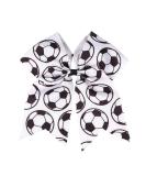 Soccer Cheer Bow Ponytail Holder PHB05 - Football Hair Tie & Hair Bow - Buy Online on SooperMarket.com