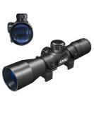 UUQ Tactical 4X32 Compact Scope with Rangefinder Reticle and Ring Mounts for .223 .308 Caliber Rifles - Buy Online on SooperMarket.com