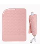 Heat Mat for Hair Straighteners Silicone Heat Resistant Mat for Curling Irons Heat Proof Protection Mat for Travel Home Salon Flat Iron Hair Styling Tools(8.58X 6.2 Pink) - Buy Online on SooperMarket.com