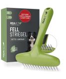 Reavet Dog Comb - Premium De-Fuzzer & Fur Care Brush for Long-Haired Dogs | Smooth & Dismantle Knots Easily - Buy Online on SooperMarket.com